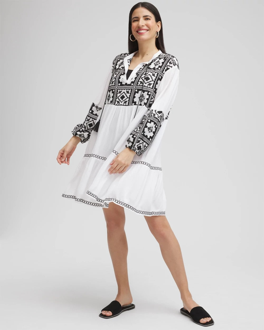 Chico's For Sale Alabaster Eyelet Swim Dress Coverup