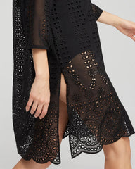 Chico's Online Black Shirt Dress Swim Coverup