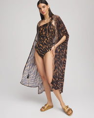 Chico's Online Black/Brown Miraclesuit® Raya De Safari Europa One-Piece Swimsuit