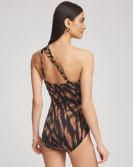 Chico's Online Black/Brown Miraclesuit® Raya De Safari Europa One-Piece Swimsuit