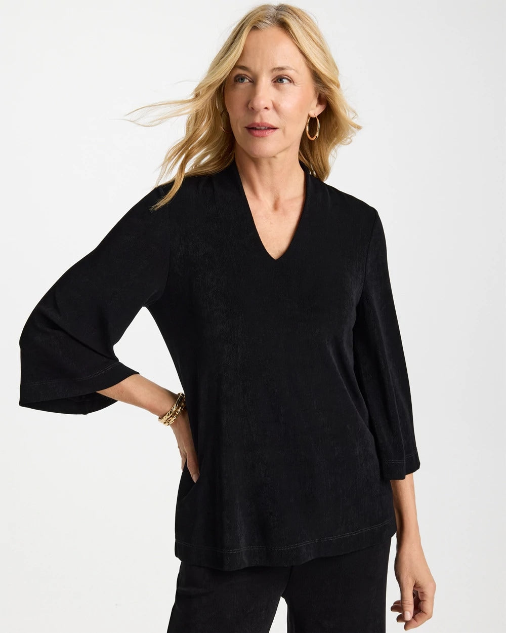 Chico's Online Travelers Black Travelers™ V-Neck Kimono Top
