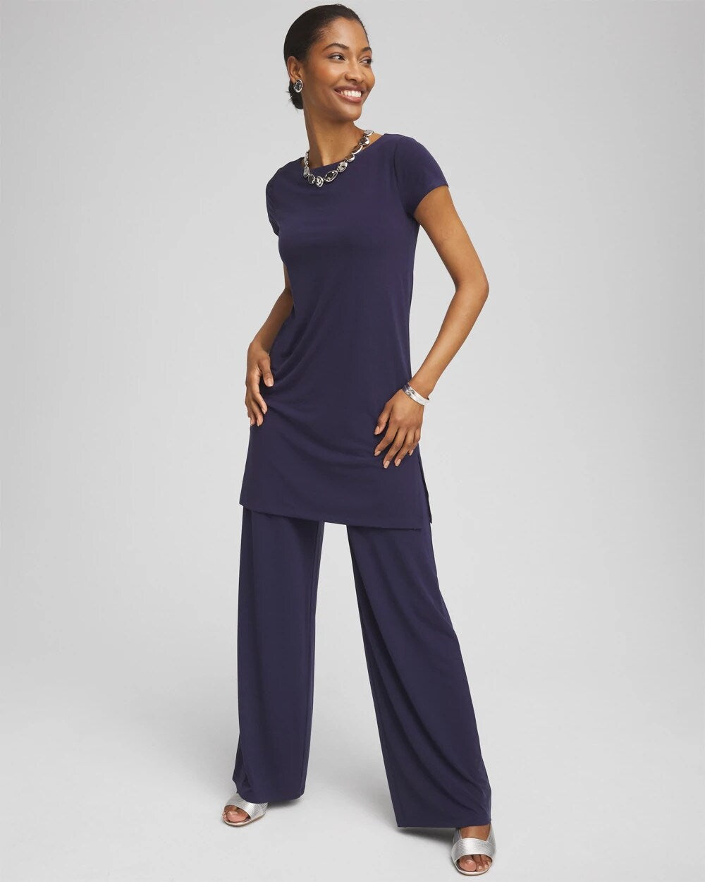 Chico's Outlet Passport Blue Travelers™ Knit Tunic