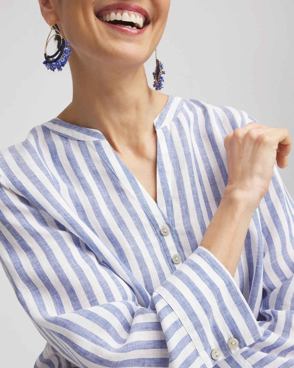 Chico's Sale Indigo No Iron™ Linen Tunic