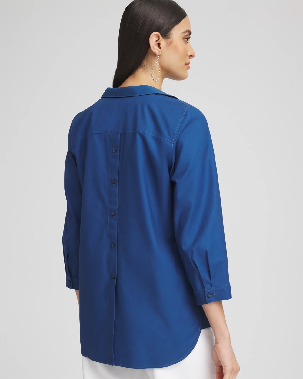 Chico's On Sale Seaport No Iron™ Paisley Buttonback Tunic