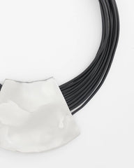 Chico's Sale Black/Silver Pendant Bib Necklace