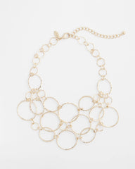 Chico's For Sale Gold Short Goldtone Multi-Strand Link Necklace