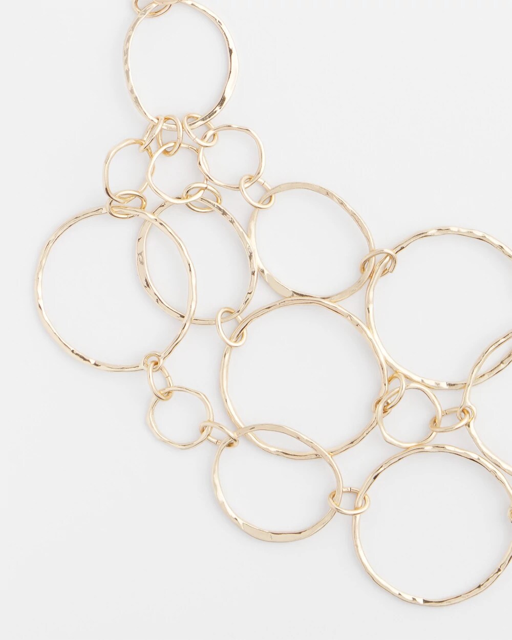 Chico's For Sale Gold Short Goldtone Multi-Strand Link Necklace