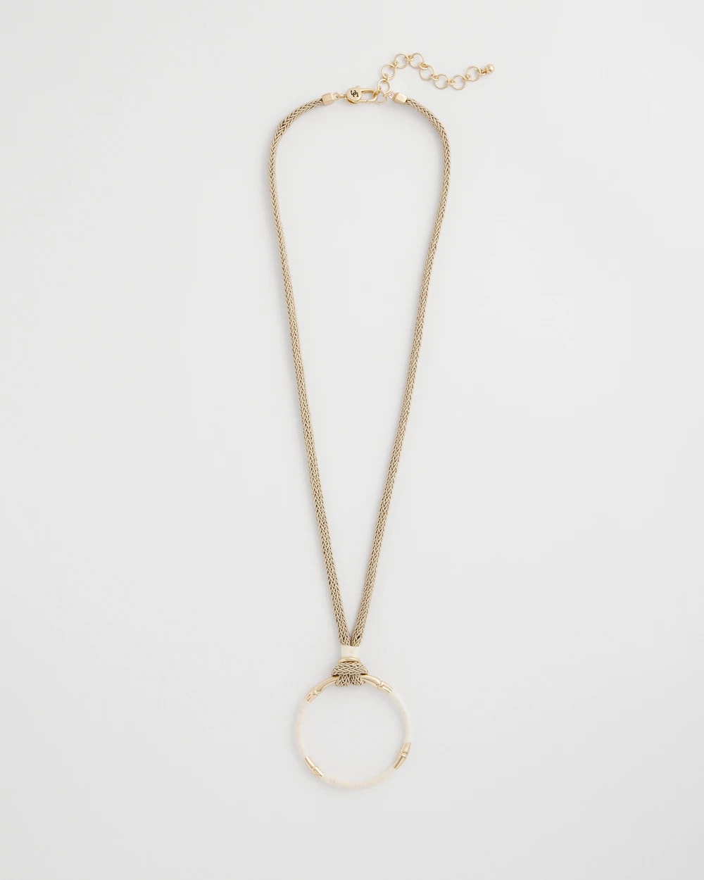 Chico's Online Neutral Large Open Pendant Necklace