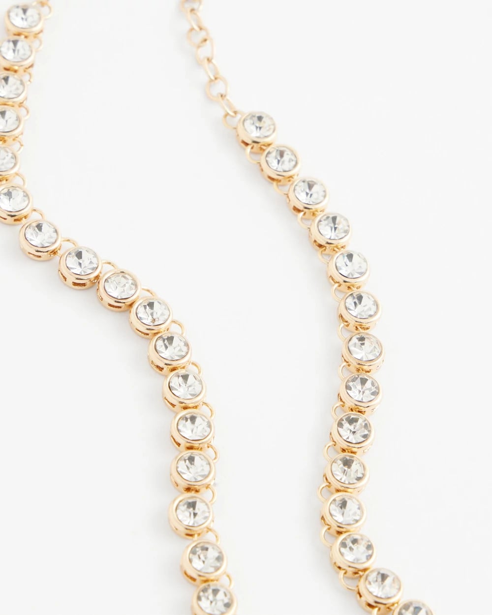 Chico's Sale Gold Goldtone Tennis Necklace