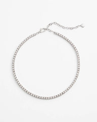 Chico's Outlet Silver Silver Tennis Necklace