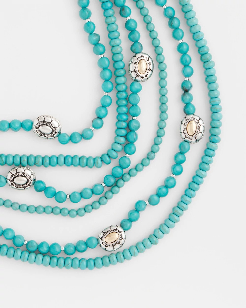 Chico's For Sale Turquoise Turquoise Multistrand Bib Necklace