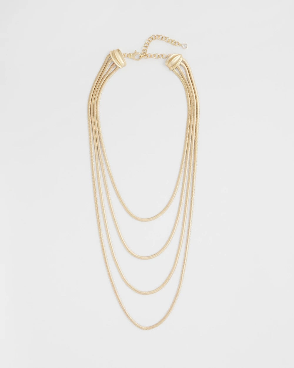 Chico's Sale Gold Multi-Layer Snake Chain Necklace