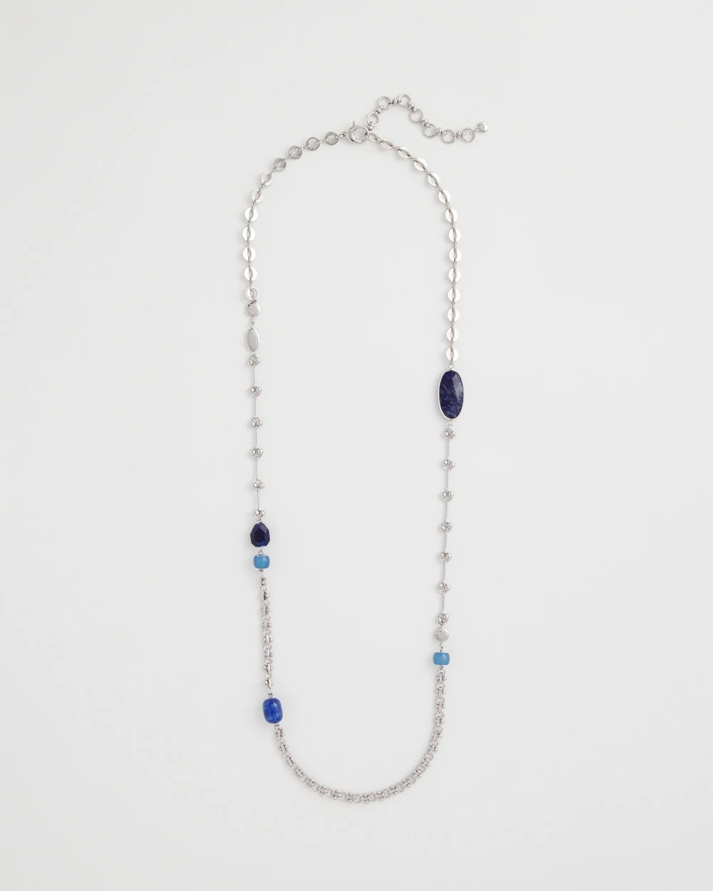 Chico's Online Blue Blue Accent Long Single Strand Necklace