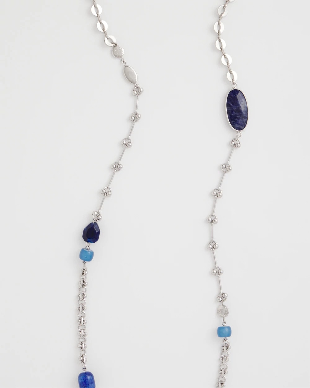 Chico's Online Blue Blue Accent Long Single Strand Necklace