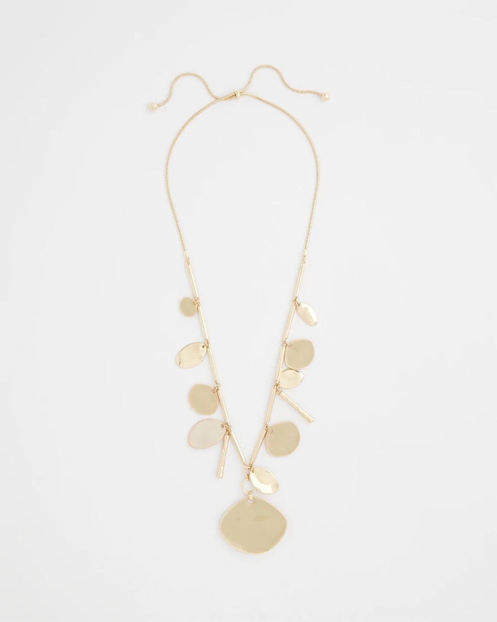 Chico's Outlet Gold Gold Long Single Strand Necklace