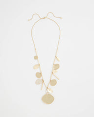 Chico's Outlet Gold Gold Long Single Strand Necklace