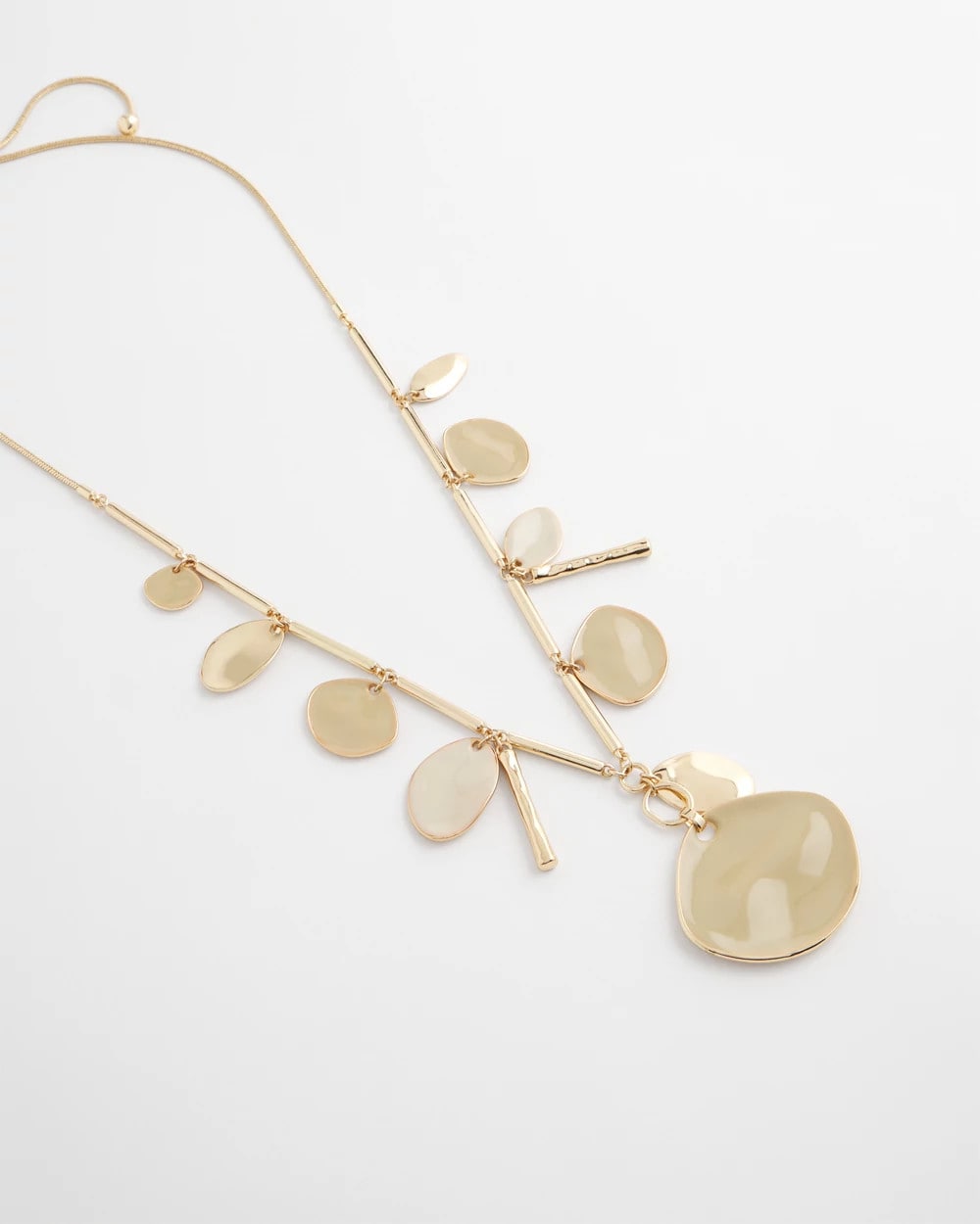 Chico's Outlet Gold Gold Long Single Strand Necklace