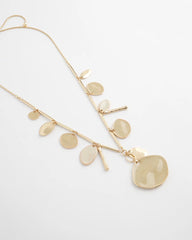 Chico's Outlet Gold Gold Long Single Strand Necklace