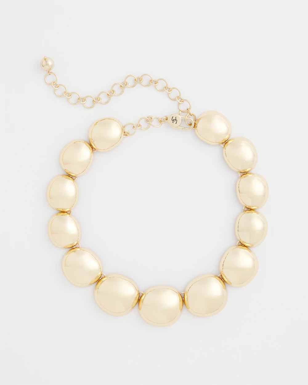 Chico's Discount Gold Gold Pebble Collar Necklace
