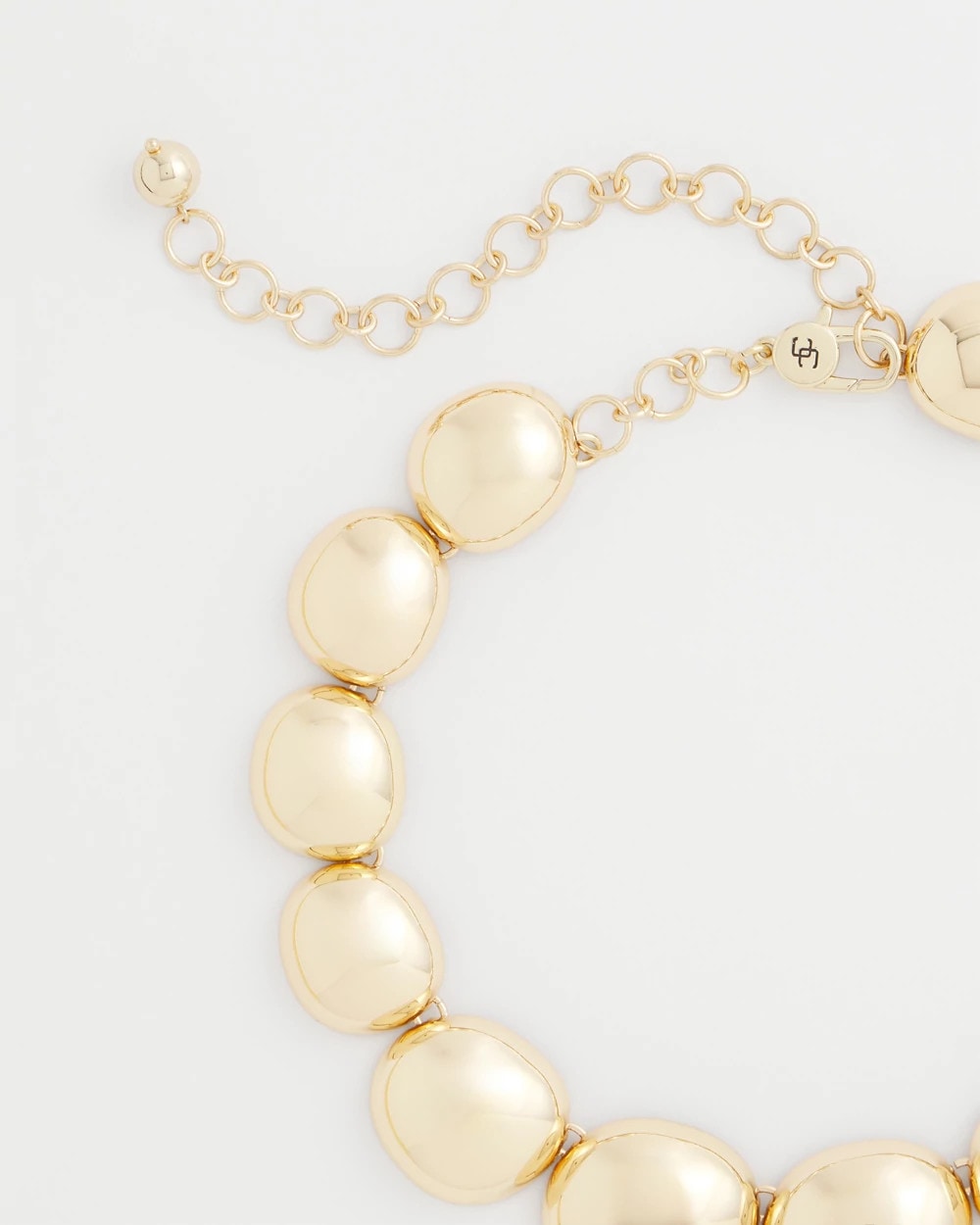 Chico's Discount Gold Gold Pebble Collar Necklace