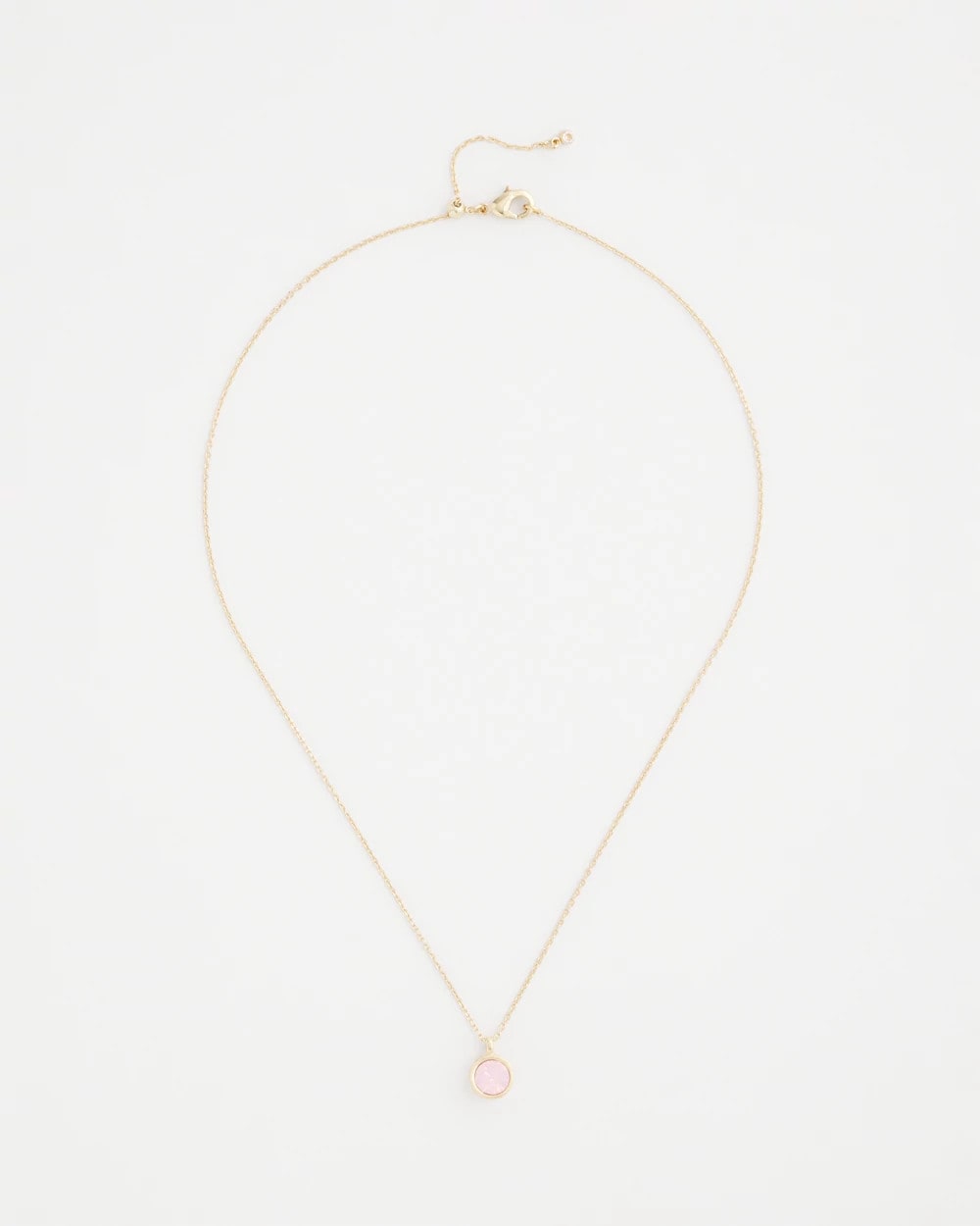 Chico's Outlet Pink Pink Fine Single Strand Necklace