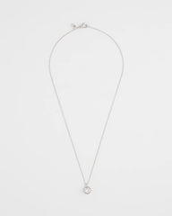 Chico's Discount Silver Bezel Set Pendant Silvertone Necklace