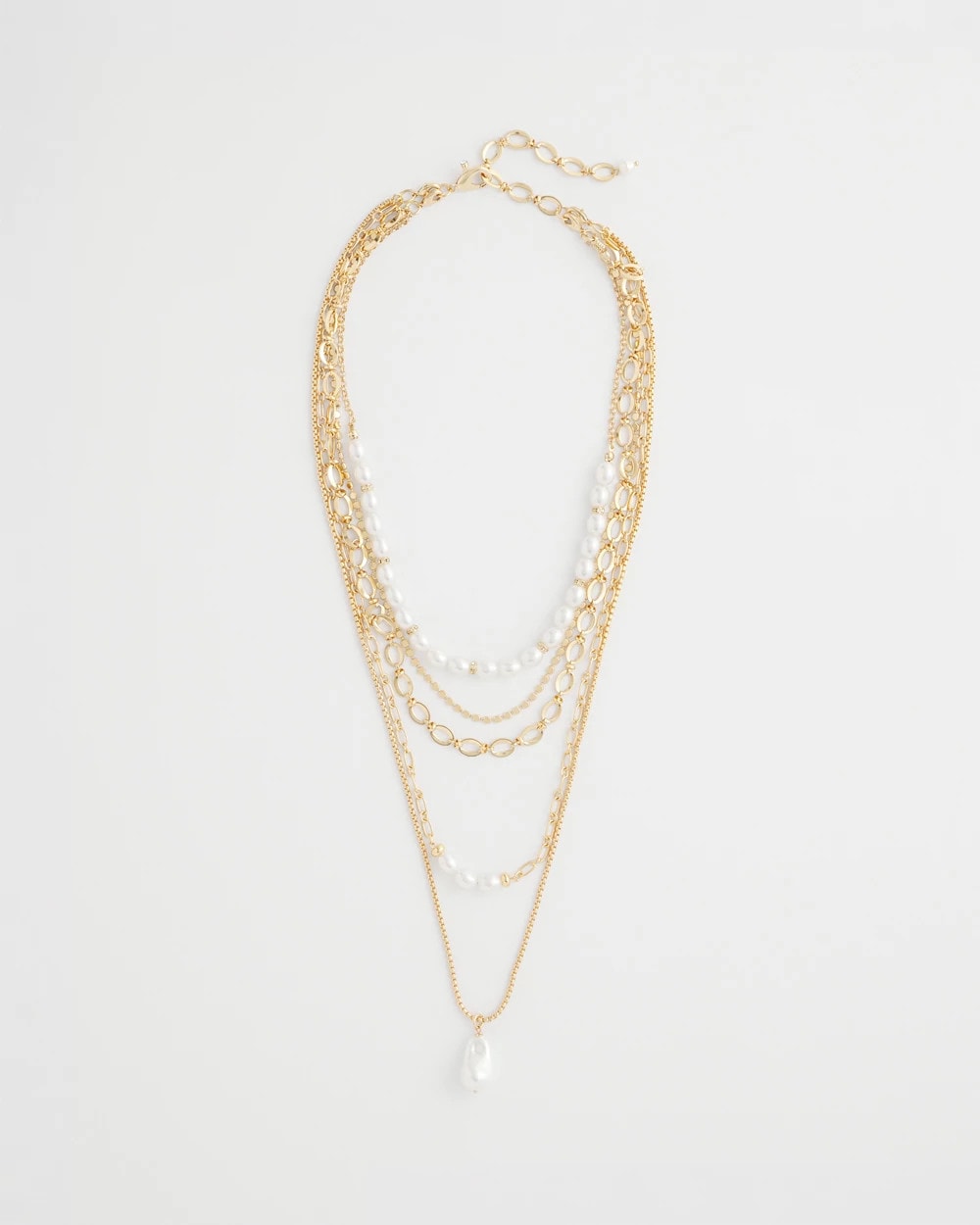 Chico's Sale Pearl Convertible Pearl Multistrand Necklace