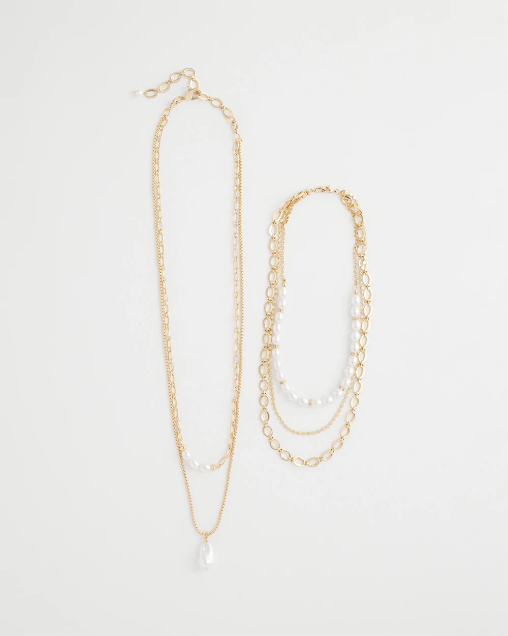Chico's Sale Pearl Convertible Pearl Multistrand Necklace