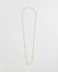 Chico's Online Gold Goldtone Long Beaded Necklace