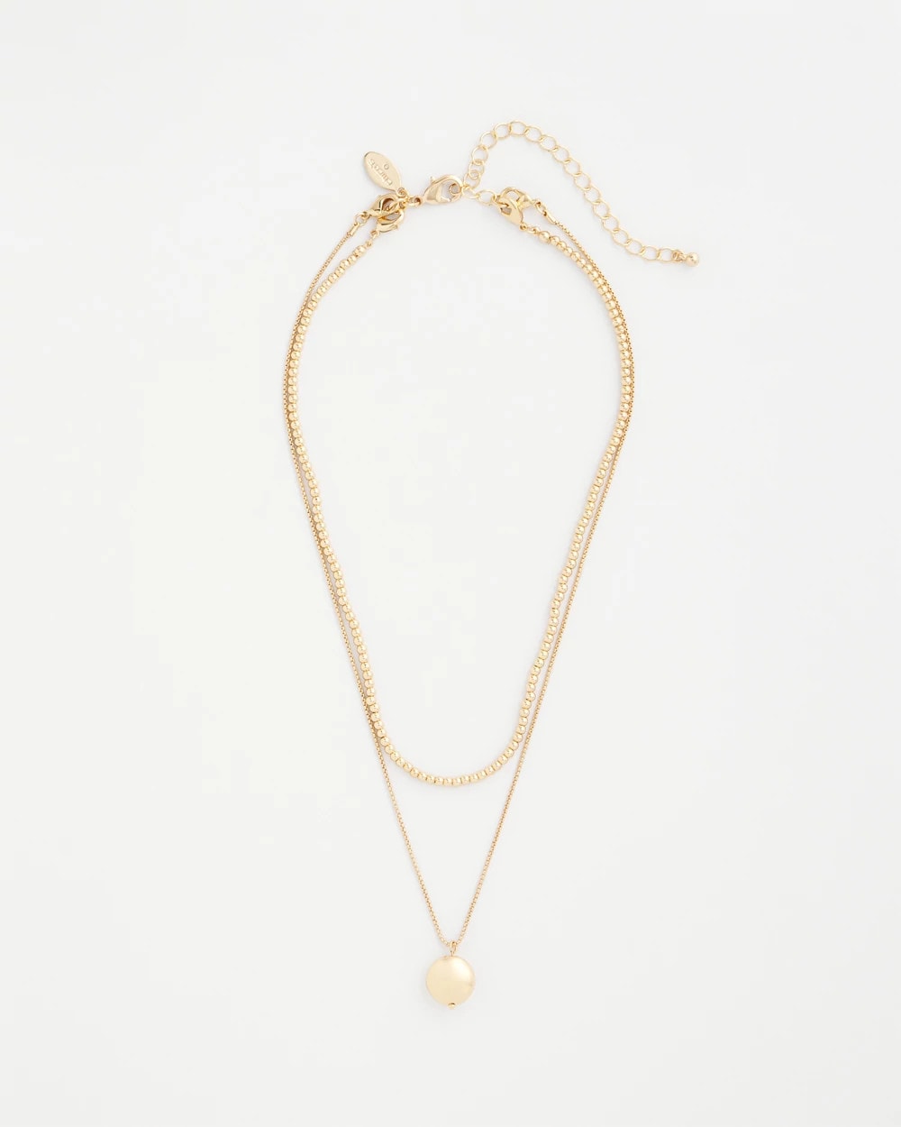 Chico's Discount Gold Goldtone Convertible Pendant Necklace