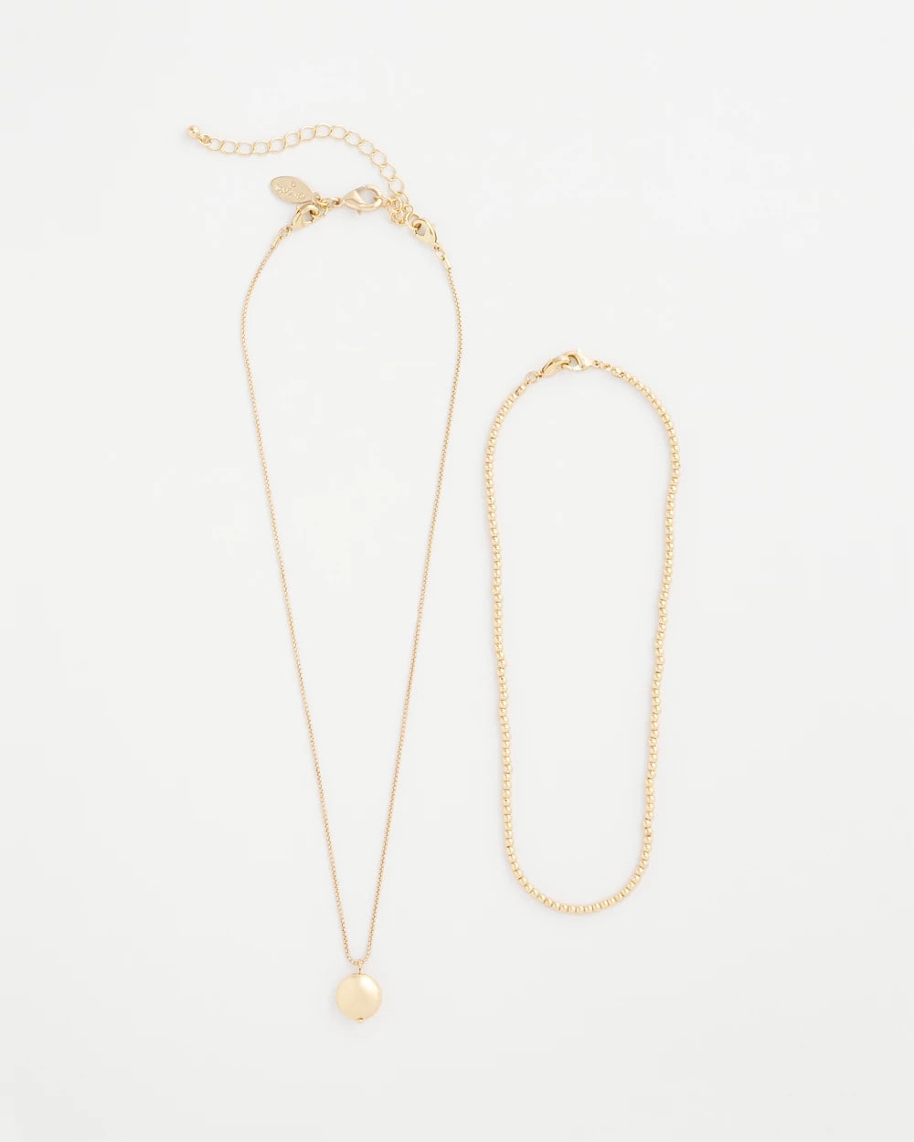 Chico's Discount Gold Goldtone Convertible Pendant Necklace