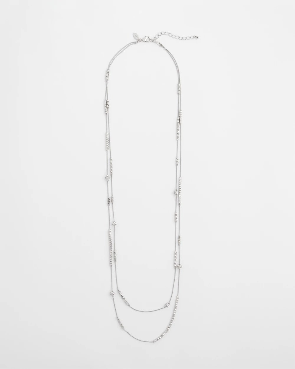 Chico's Sale Silver Hexie Multi-Strand Necklace