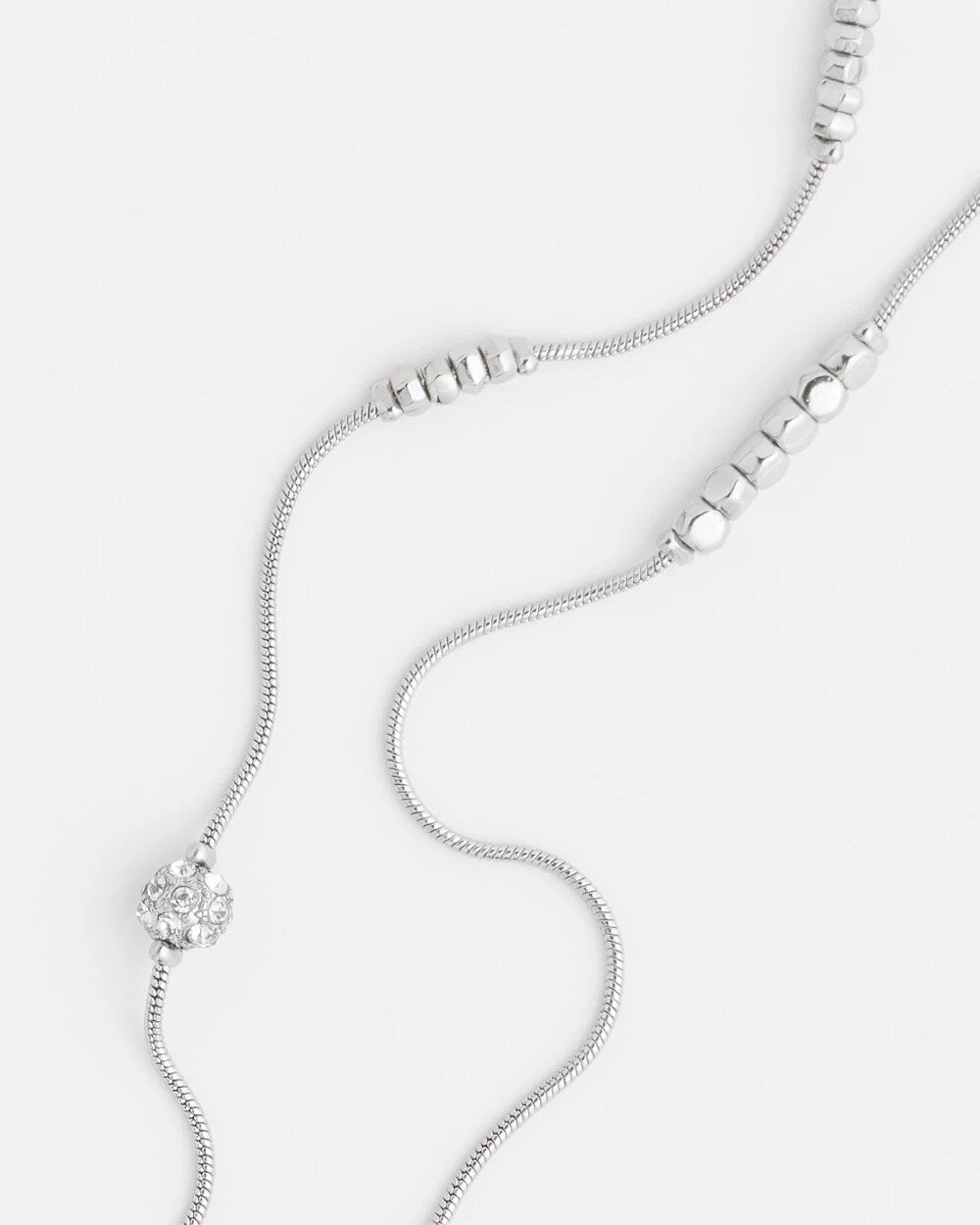 Chico's Sale Silver Hexie Multi-Strand Necklace