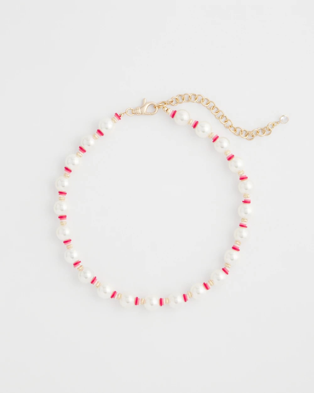 Chico's Online Pink Short Pearl Pink Necklace