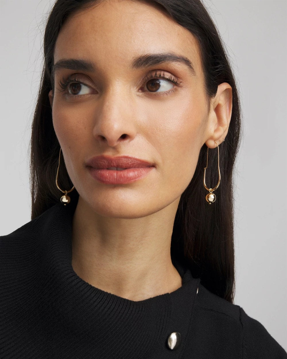 Chico's On Sale Gold Gold Bead Threader Earrings