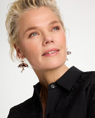 Chico's Online Neutral Tortoise Spider Lily Drop Earrings