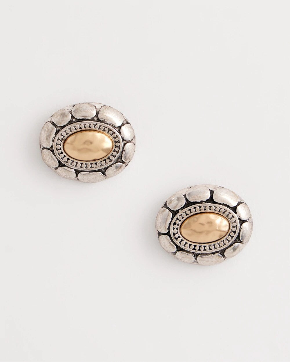 Chico's Outlet Turquoise Mixed Metal Stud Earrings