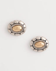 Chico's Outlet Turquoise Mixed Metal Stud Earrings