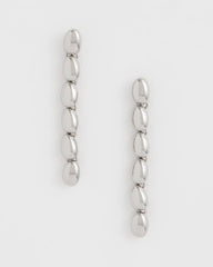 Chico's On Sale Silver Silver Linear Bead Earrings