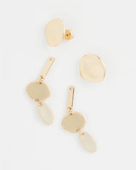 Chico's Sale Gold Liner Gold Drop Earrings