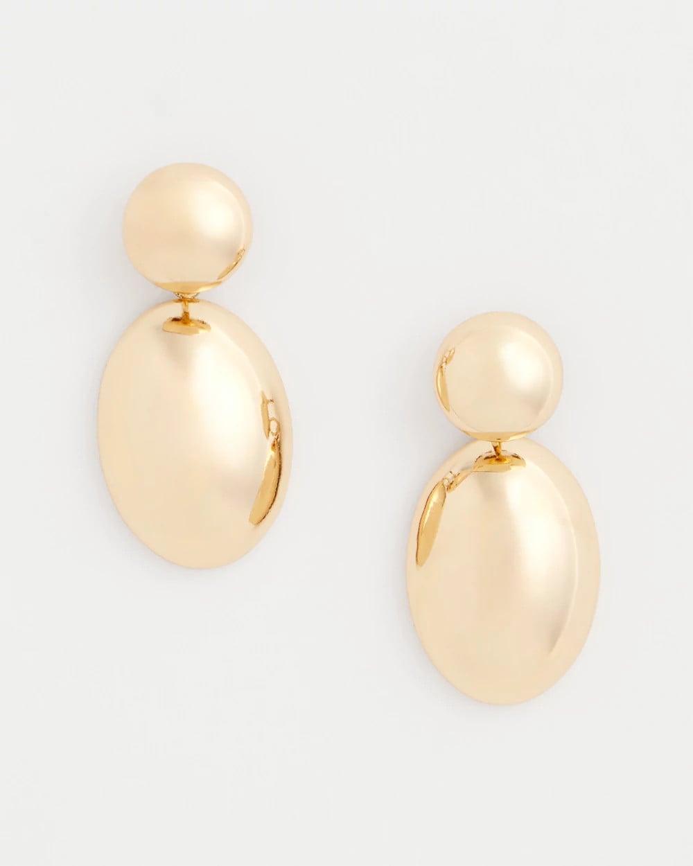 Chico's On Sale Gold Gold Oval Drop Earrings