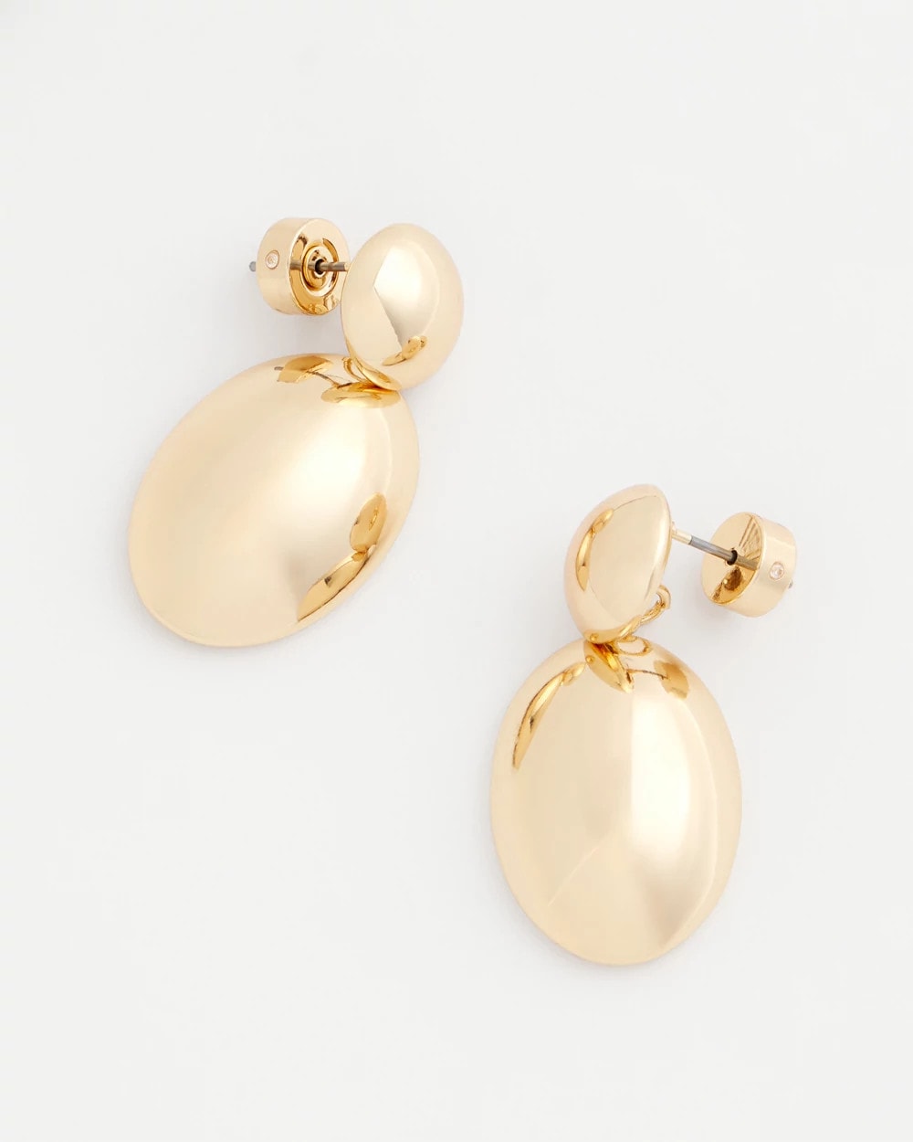 Chico's On Sale Gold Gold Oval Drop Earrings