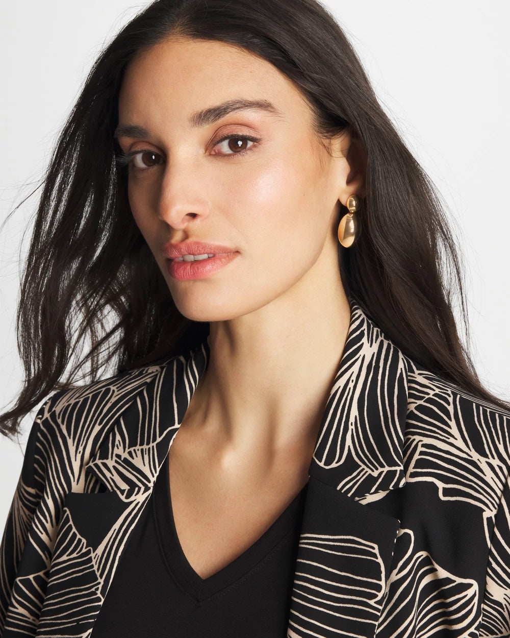 Chico's On Sale Gold Gold Oval Drop Earrings