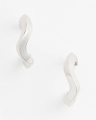 Chico's For Sale Silver Silver Wavy Hoop Earrings
