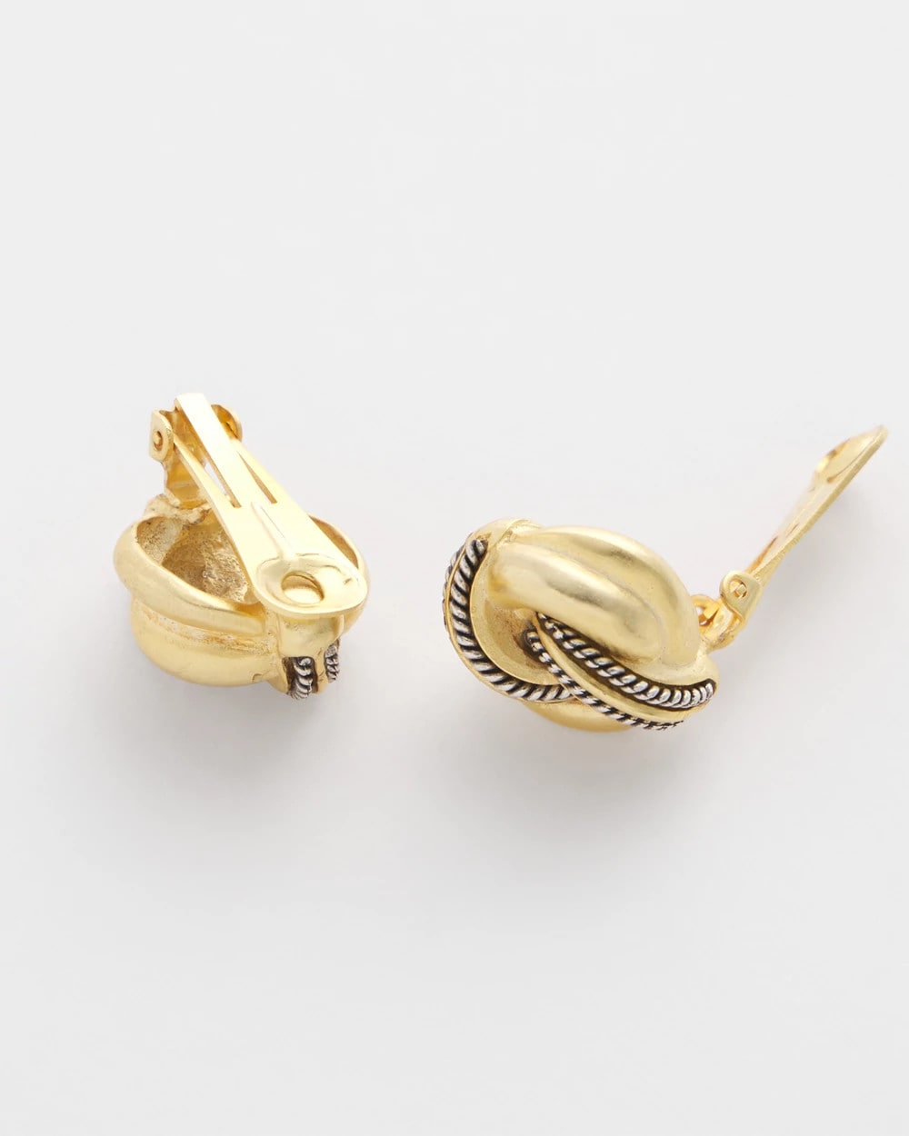 Chico's On Sale Gold No Droop™ Gold Knot Clip-On Earrings