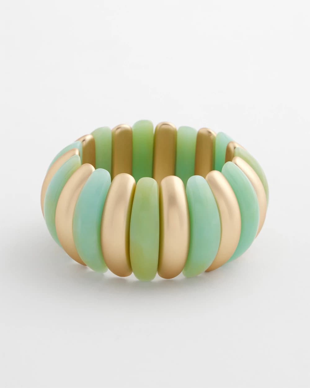 Chico's On Sale Aqua Aqua and Gold Stretch Bracelet